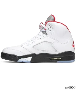 Alternative view of AJ 5 Fire Red Silver Tongue (2020) Shoes Sneakers - nk0000787