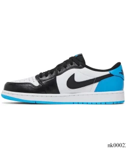 Alternative view of AJ 1 Low Dark Powder Blue Shoes Sneakers - nk0002348