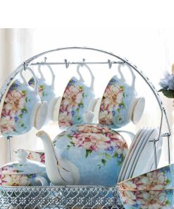 Alternative view of 15 PC Floral Ceramic Coffee Set