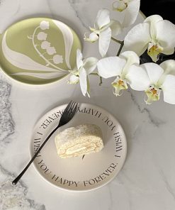 Alternative view of 2PCS Simple Style Bamboo Fiber Dinner Plates