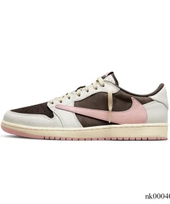Alternative view of Travis Scott x AJ 1 Low Dark Pony Shoes Sneakers - nk0004049