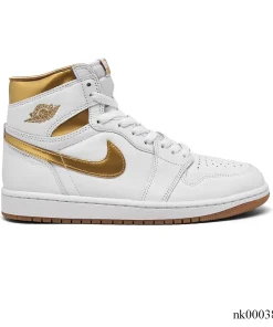AJ 1 High OG Metallic Gold Shoes Sneakers - nk0003869