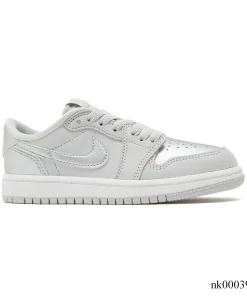 AJ 1 Low OG Metallic Silver Shoes Sneakers - nk0003915