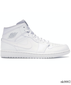 AJ 1 Mid White/Pure Platinum Shoes Sneakers - nk0002557