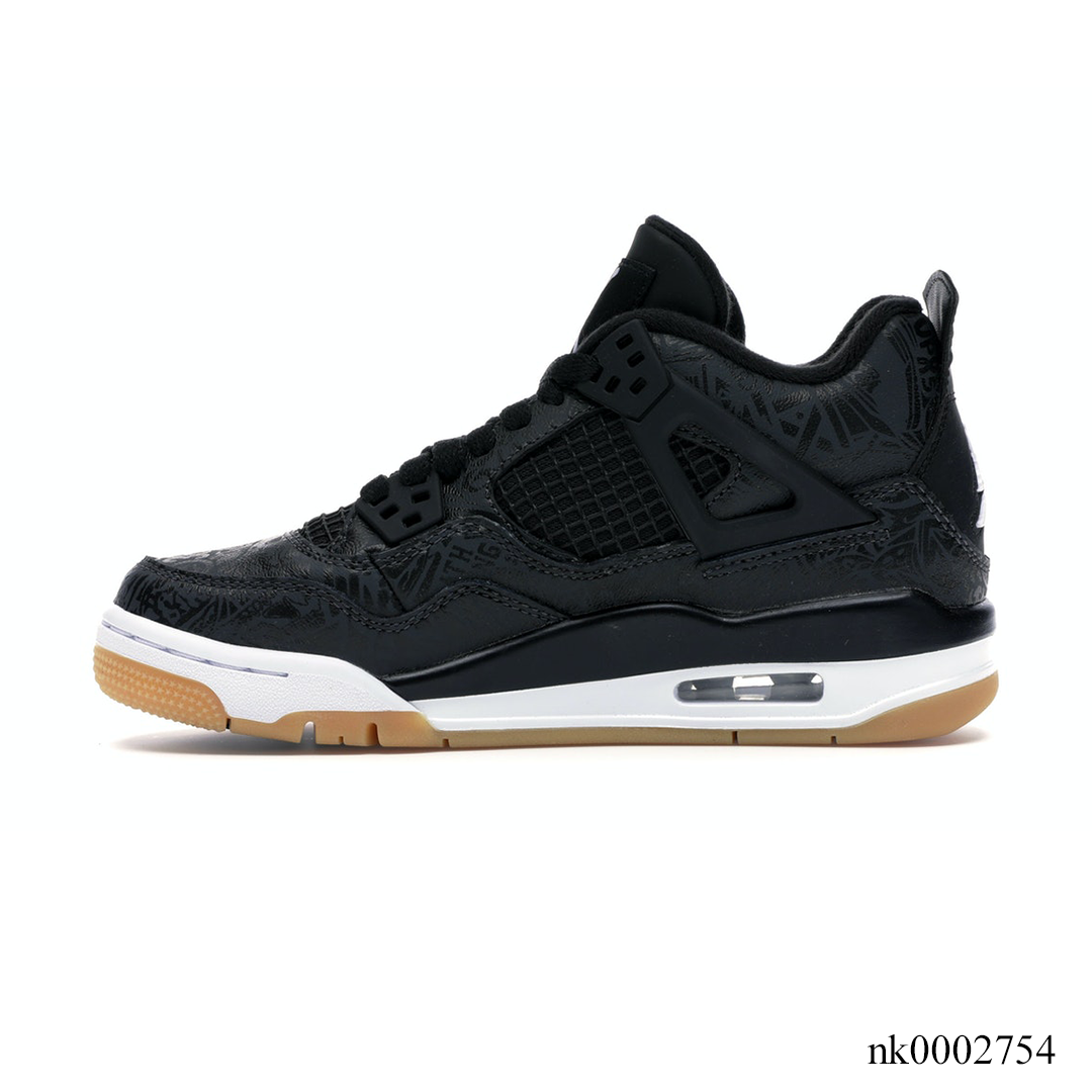 AJ 4 Retro Laser Black Gum Shoes Sneakers - nk0002754 - Image 2