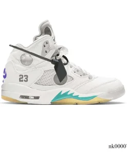 AJ 5 Retro OW Grape Shoes Sneakers - nk0000711