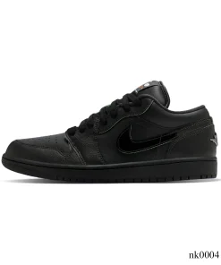 Alternative view of AJ 1 Low Black Cat Shoes Sneakers - nk0004119