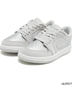 Alternative view of AJ 1 Low OG Metallic Silver Shoes Sneakers - nk0003915