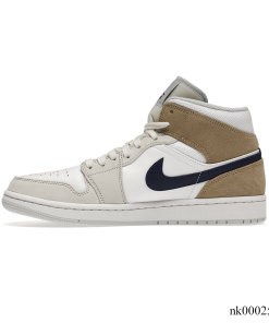 Alternative view of AJ 1 Mid Tan Suede Shoes Sneakers - nk0002549