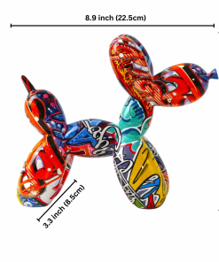 Alternative view of Graffiti Painted Balloon Dog Sculpture