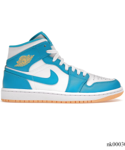 AJ 1 Mid Aquatone Shoes Sneakers - nk0003062