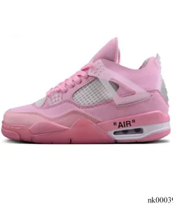 Alternative view of OW X AJ 4 Pink Shoes Sneakers - nk0003949