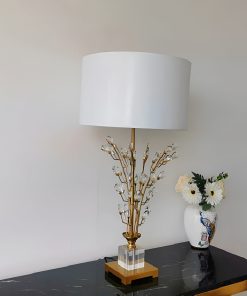 Alternative view of Gleaming Gold-Plated Table Lamp