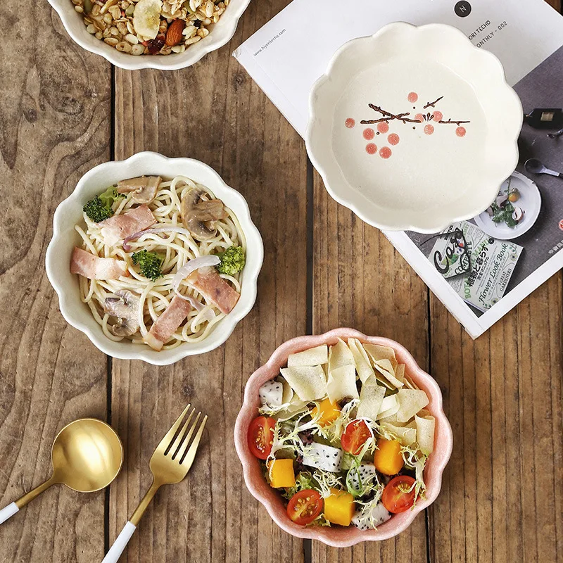 Japanese Handpaiting Plum Ceramic Bowl - Image 2