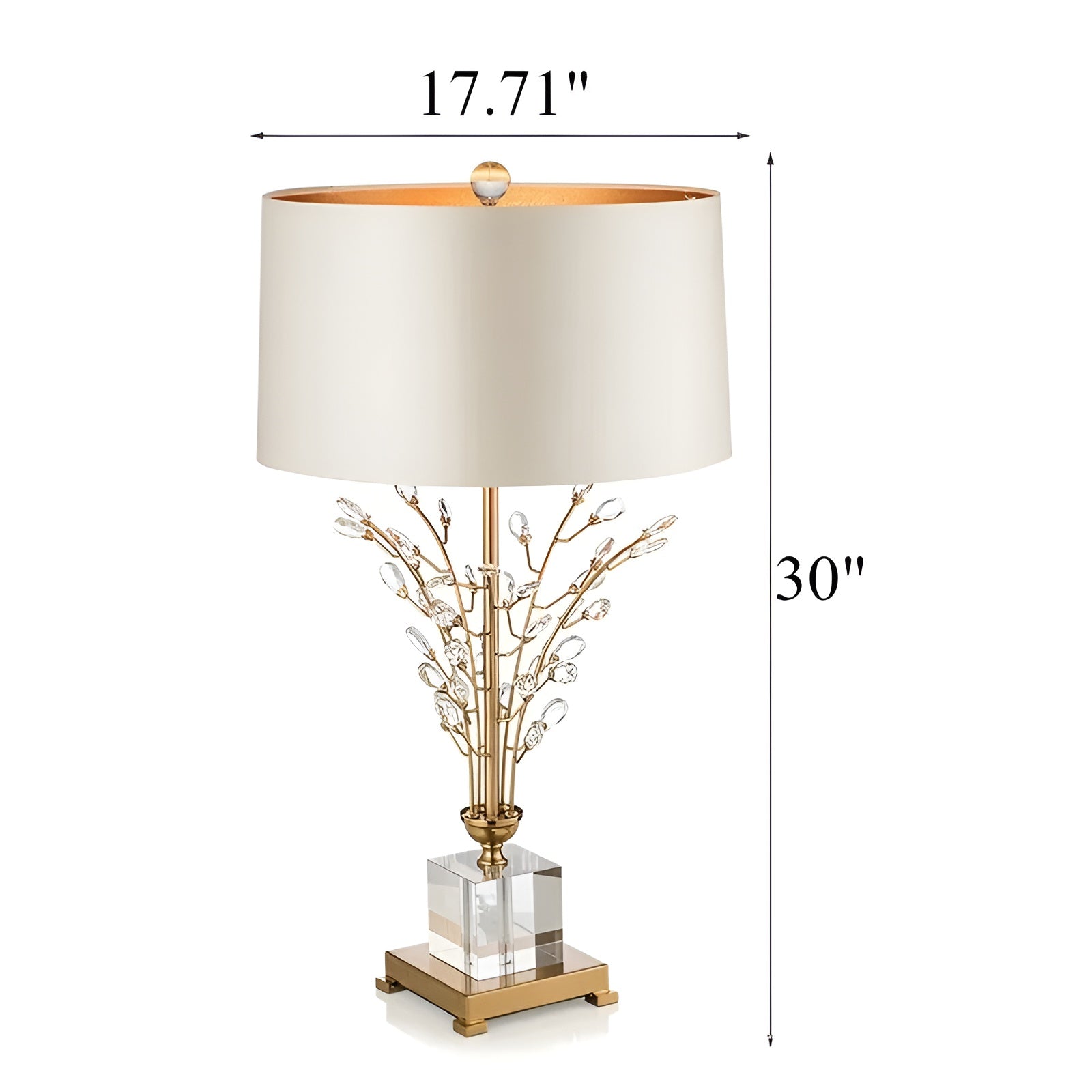 Gleaming Gold-Plated Table Lamp - Image 7