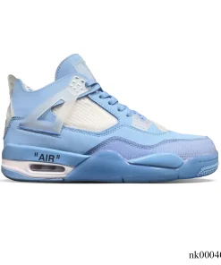 OW x AJ 4 Ice Blue Shoes Sneakers – nk0004011
