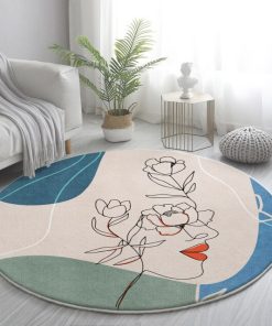 Bubble Kiss Nordic Round Carpets Rugs 100cm, Face