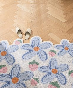 Alternative view of Rug Flower Sand Scraping Dust For Door Entrance