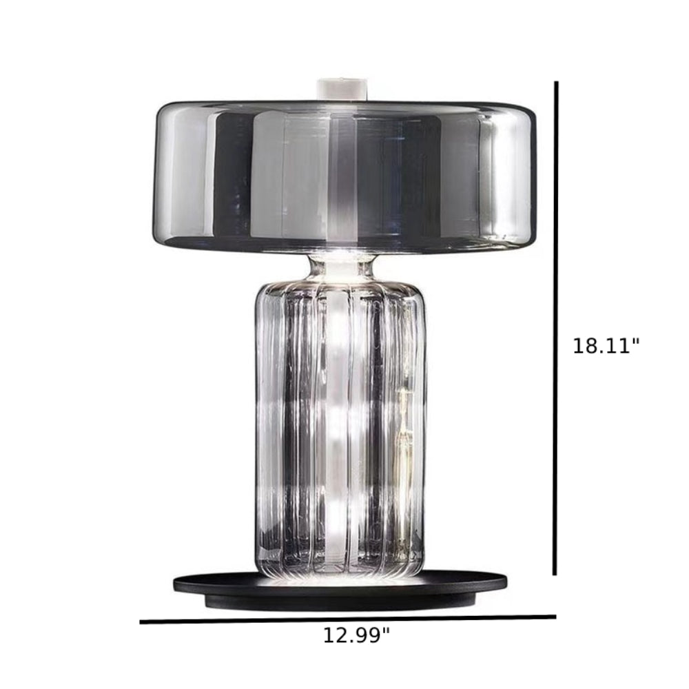 Transparent Glass LED Table Lamp - Image 8