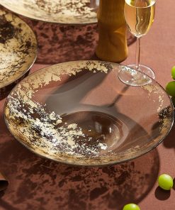 High-end Fashion Luxury Crystal Glass Plate