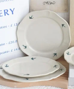 Alternative view of Ins Embossed Swallow Dinner Plate