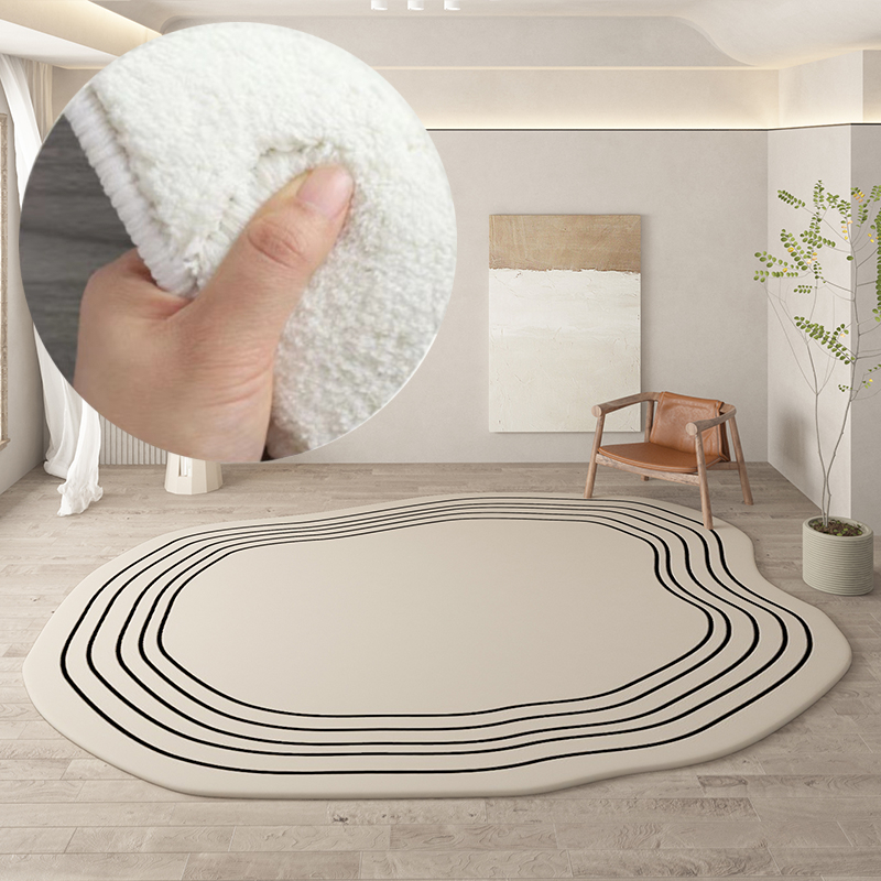 Irregular Round Living Room Rug - Image 5