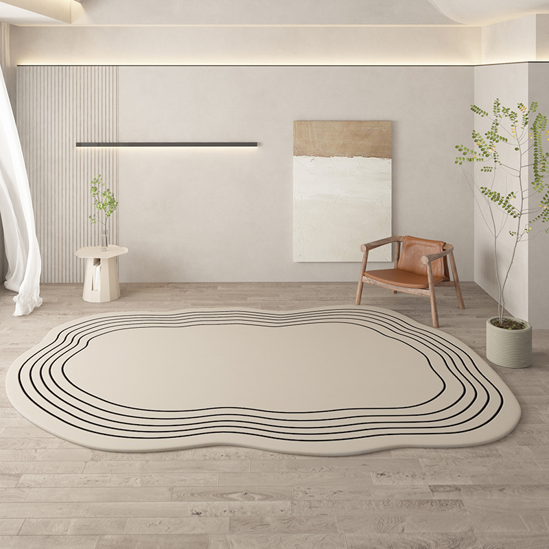 Irregular Round Living Room Rug