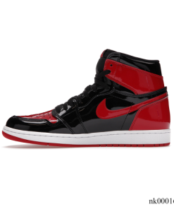 Alternative view of AJ 1 Retro High OG Bred Patent Shoes Sneakers - nk0001651