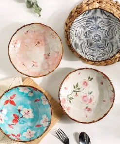 Japanese Ceramic Vegetable Deep Plate