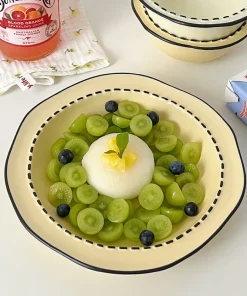 Korean Cartoon Plate Irregular Fruit Plate Deep Plate