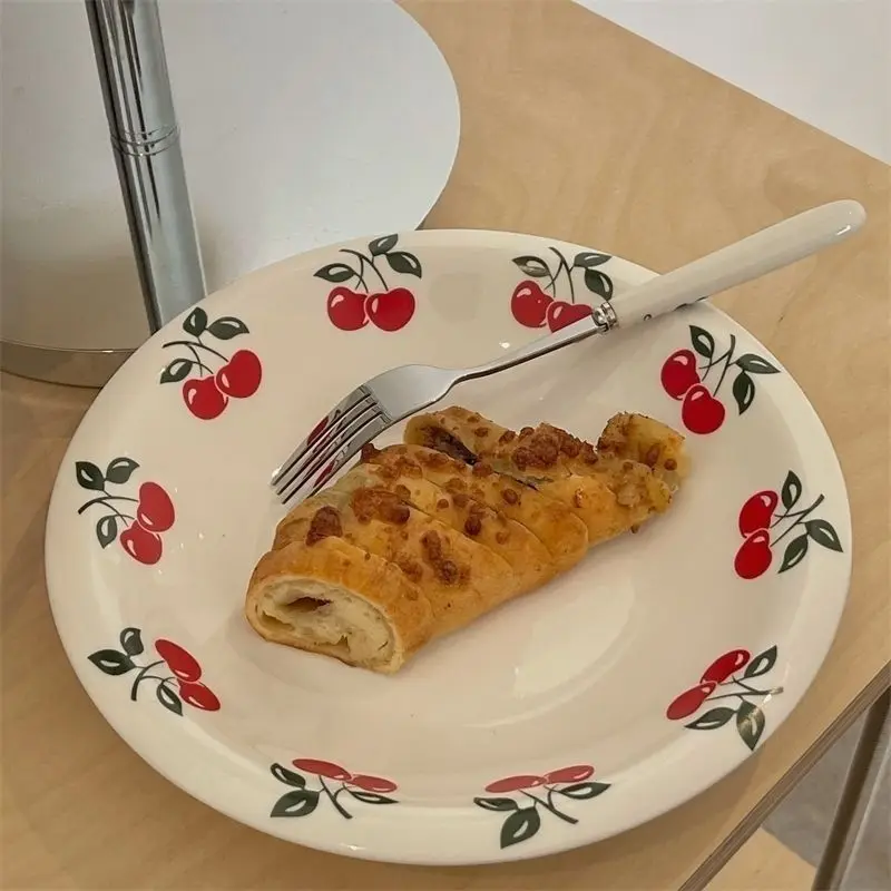 Cherry Cute Ceramic Japanese Deep Plate - Image 4