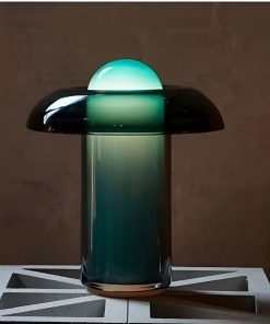 Modern Glass Shaded LED Table Lamp