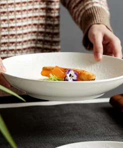 Alternative view of Large Plate Deep Plate Household Soup Plate