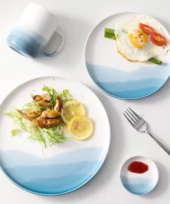 Alternative view of Mountain Scenery Ceramic Dinner Plate