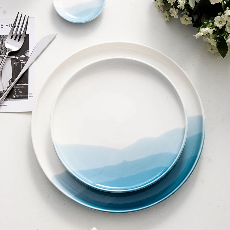 Mountain Scenery Ceramic Dinner Plate - Image 4