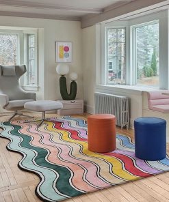 Alternative view of Cute Decoration Rainbow Soft Fluffy Area Rug