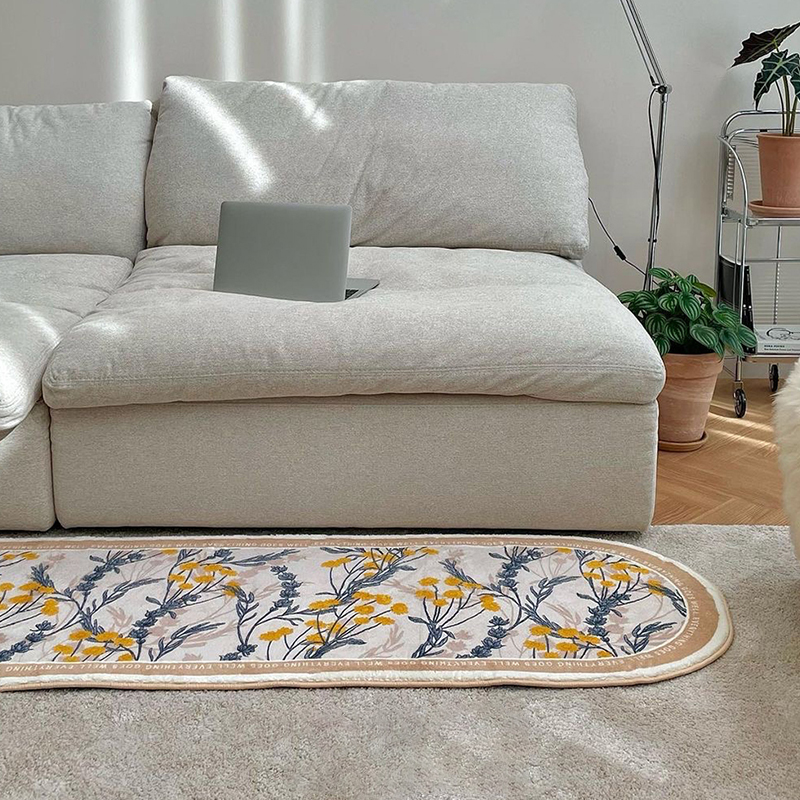 Non-slip Oval Floor Mat Ins Area Rug for Living Room - Image 4