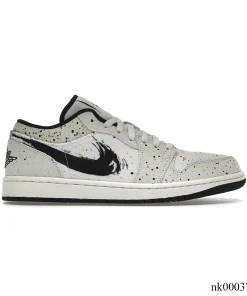 AJ 1 Low Brushstroke Shoes Sneakers - nk0003737