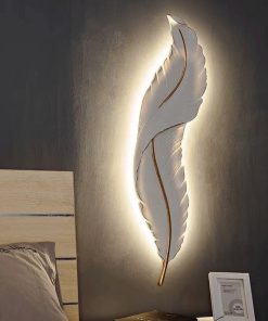 Alternative view of Nordic Feather Wall Lamp