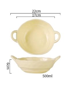 Alternative view of 6.5inch Deep Bowl With Ear, Yellow