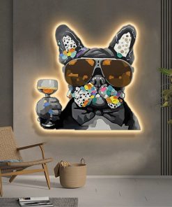 Alternative view of Funky Dog Painting Light