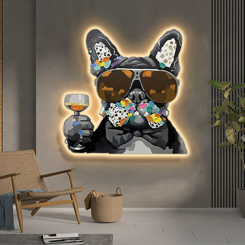 Funky Dog Painting Light - Image 2