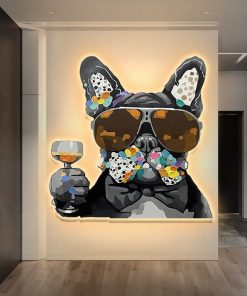 Funky Dog Painting Light