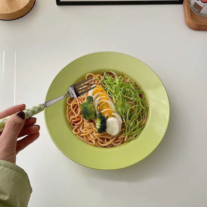 French Straw Hat Plate Western Deep Platter - Image 2