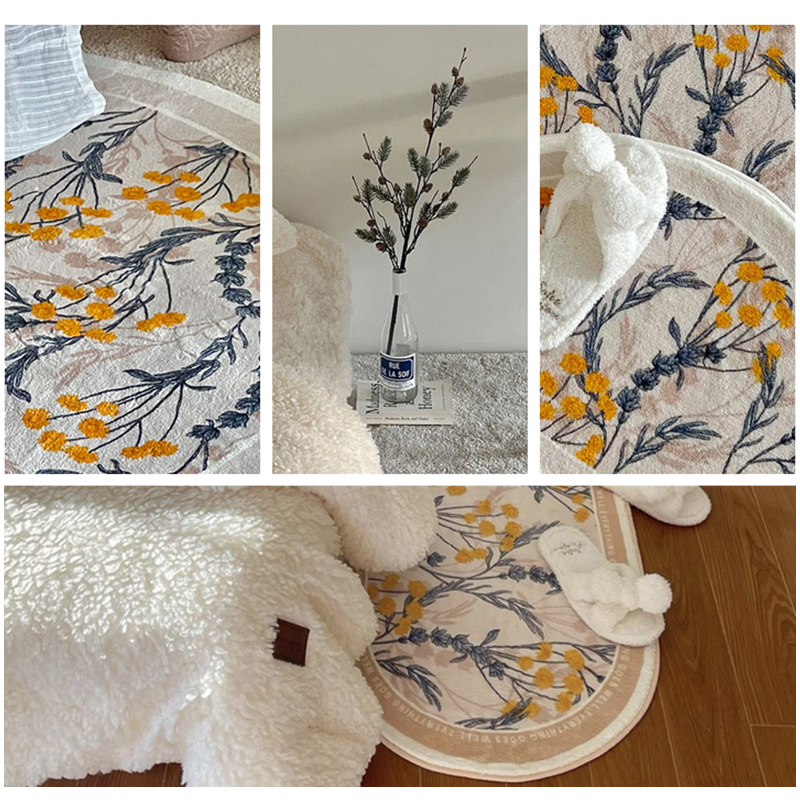 Non-slip Oval Floor Mat Ins Area Rug for Living Room - Image 7