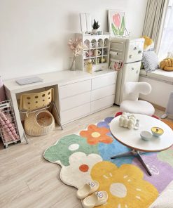 Alternative view of Colorful Flower Home Decoration Rug