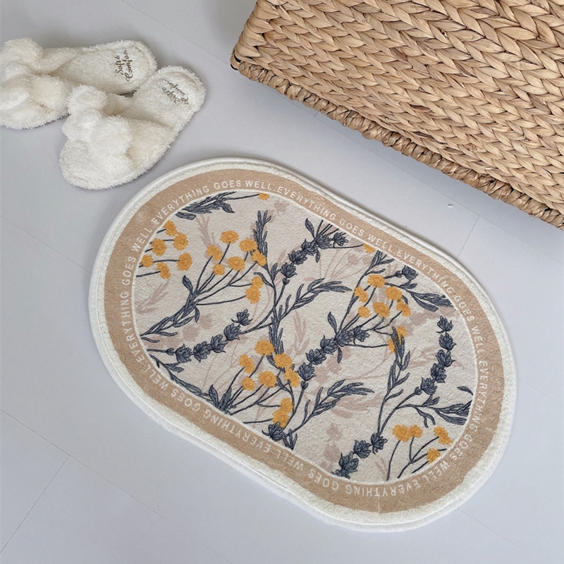 Non-slip Oval Floor Mat Ins Area Rug for Living Room - Image 8