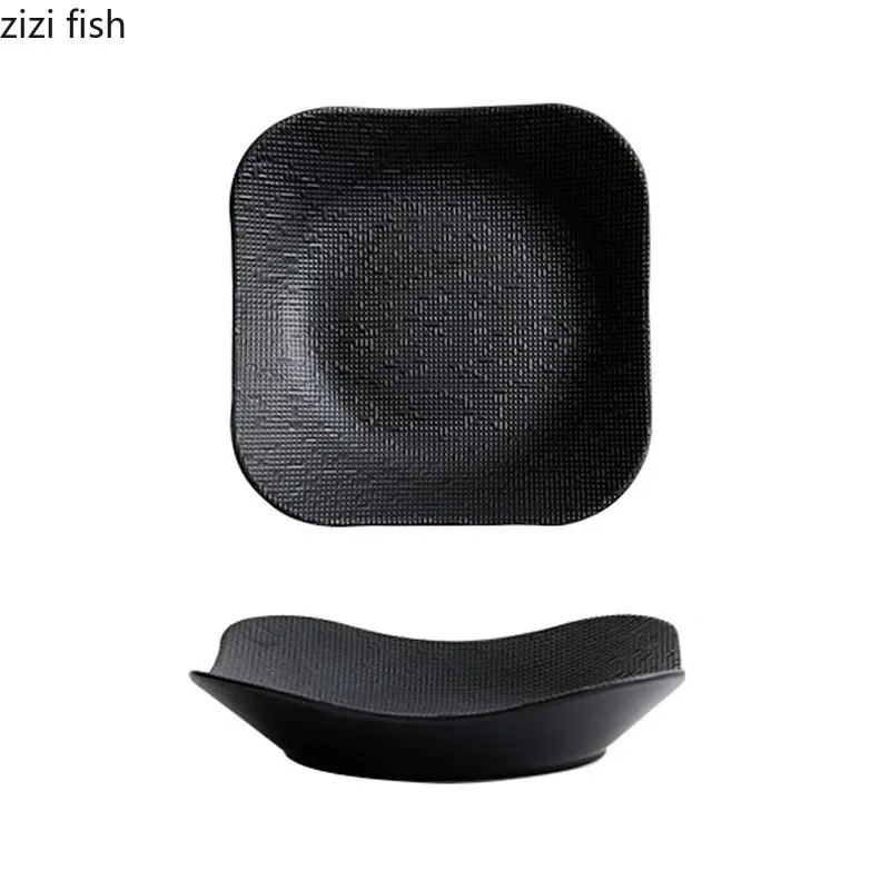 Solid Color Star Flow Texture Ceramic Dinner Plate - Image 6