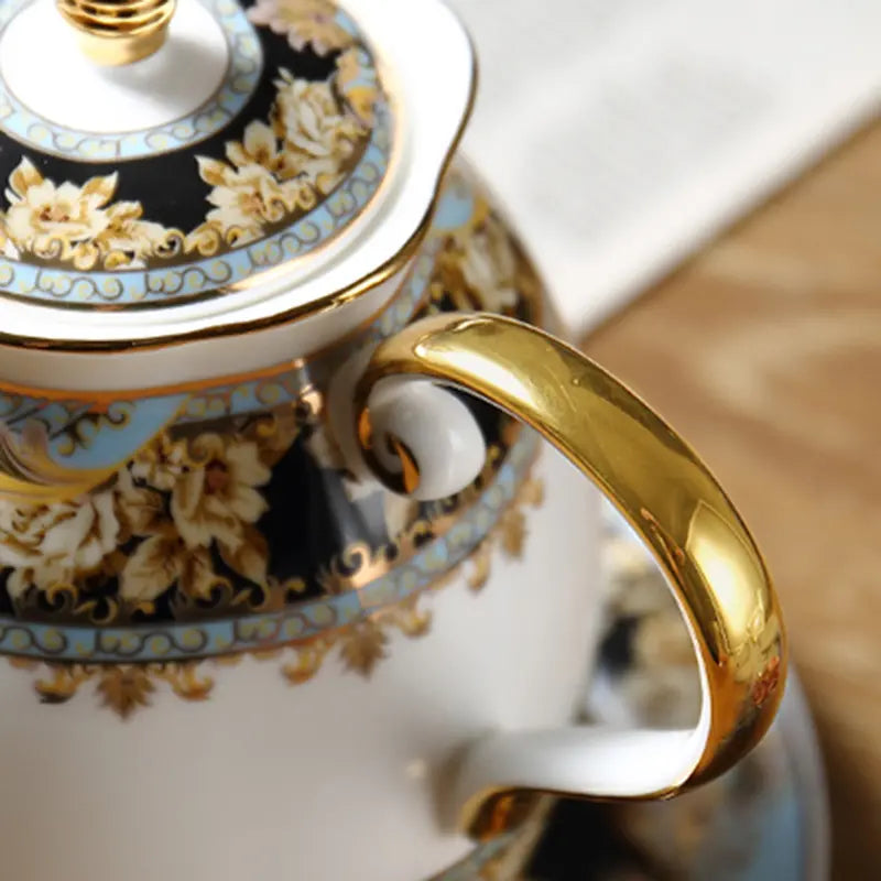 Vintage Ceramic White Tea Set - Image 3