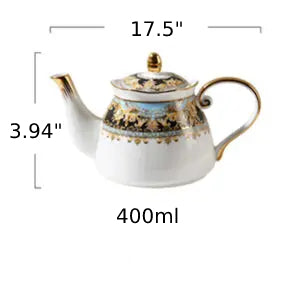 Vintage Ceramic White Tea Set - Image 6